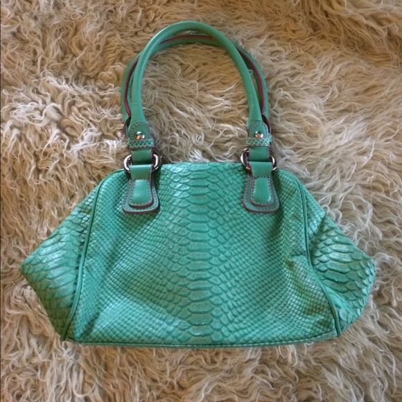 New-Gianfranco Sisti Python Leather Satchel - Picture 1 of 4